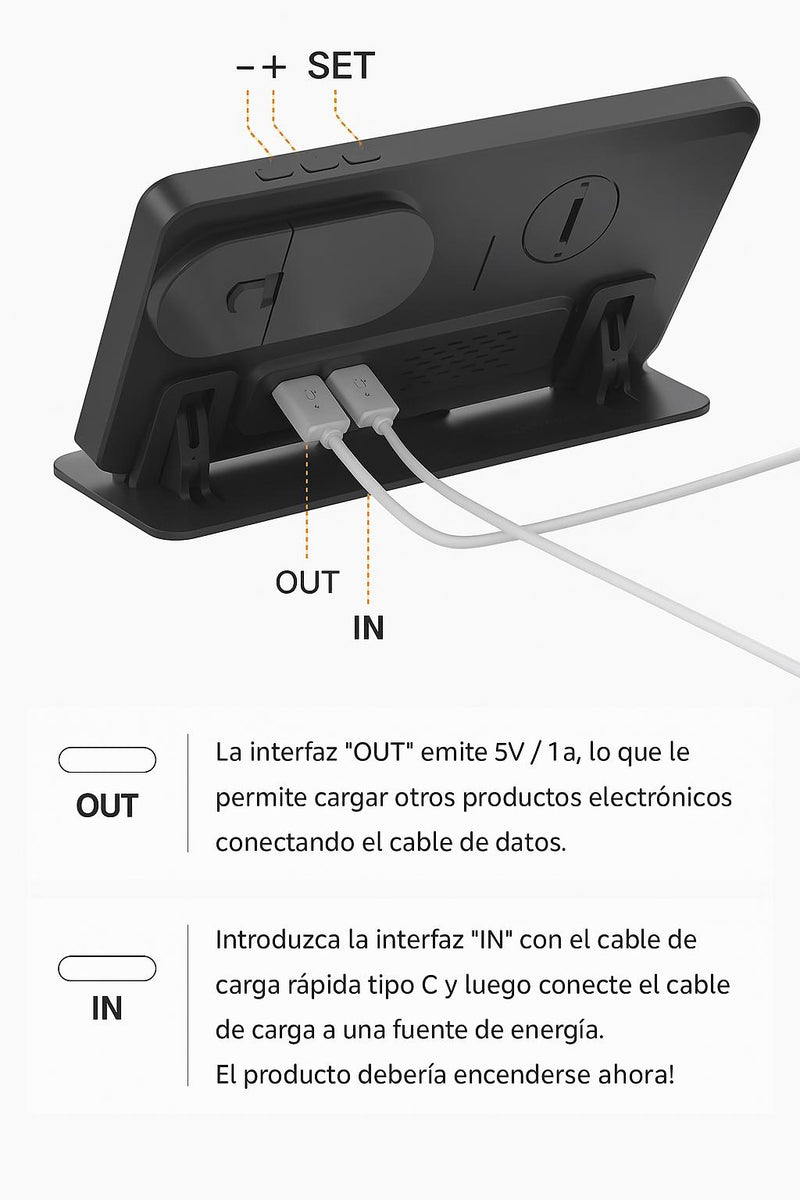 Cargador Inalámbrico 3 en 1: Carga Rápida para Samsung Galaxy Watch y Más