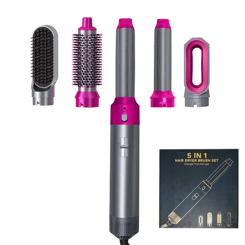Kit Secador y Alisador de Cabello 5 en 1 con Peine Térmico y Rizador