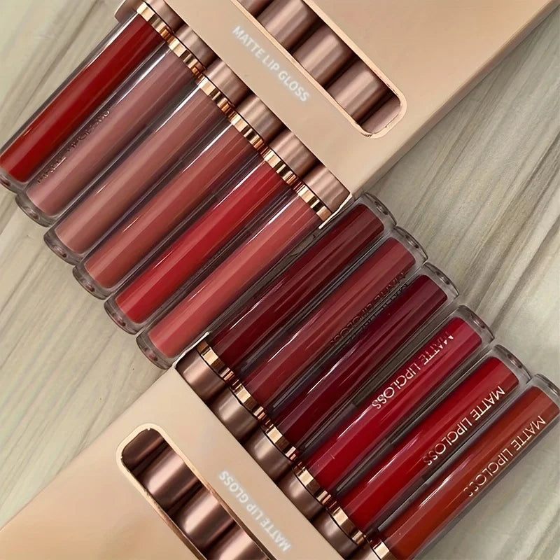Set de Labiales Mate: Color Duradero y Elegante