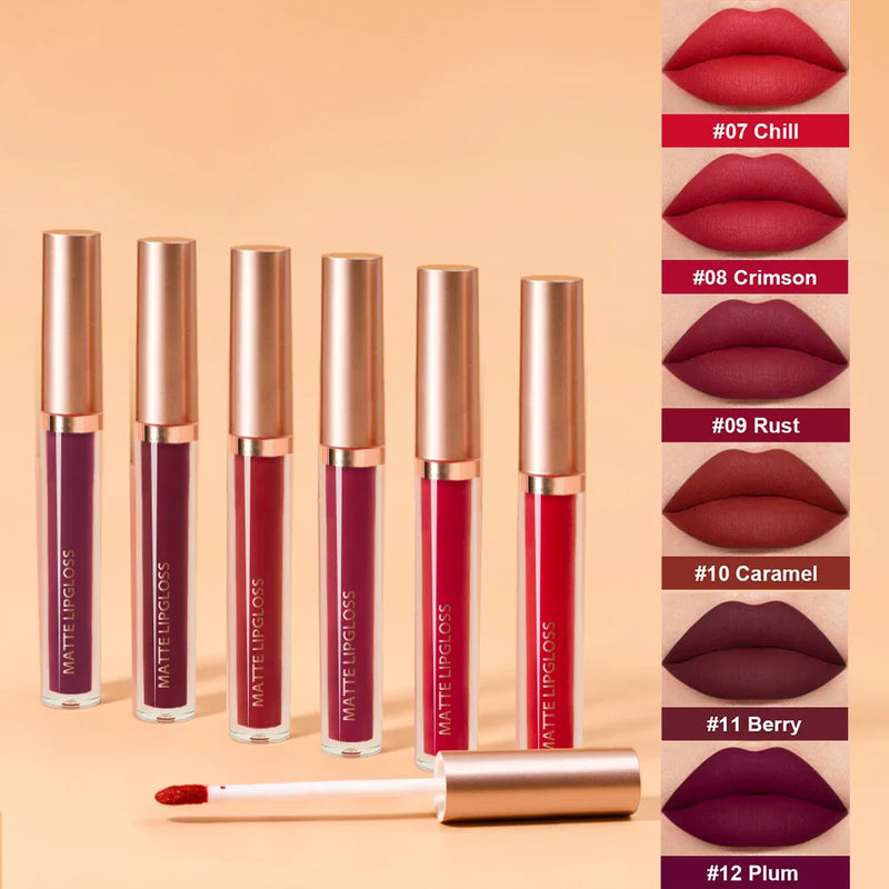 Set de Labiales Mate: Color Duradero y Elegante