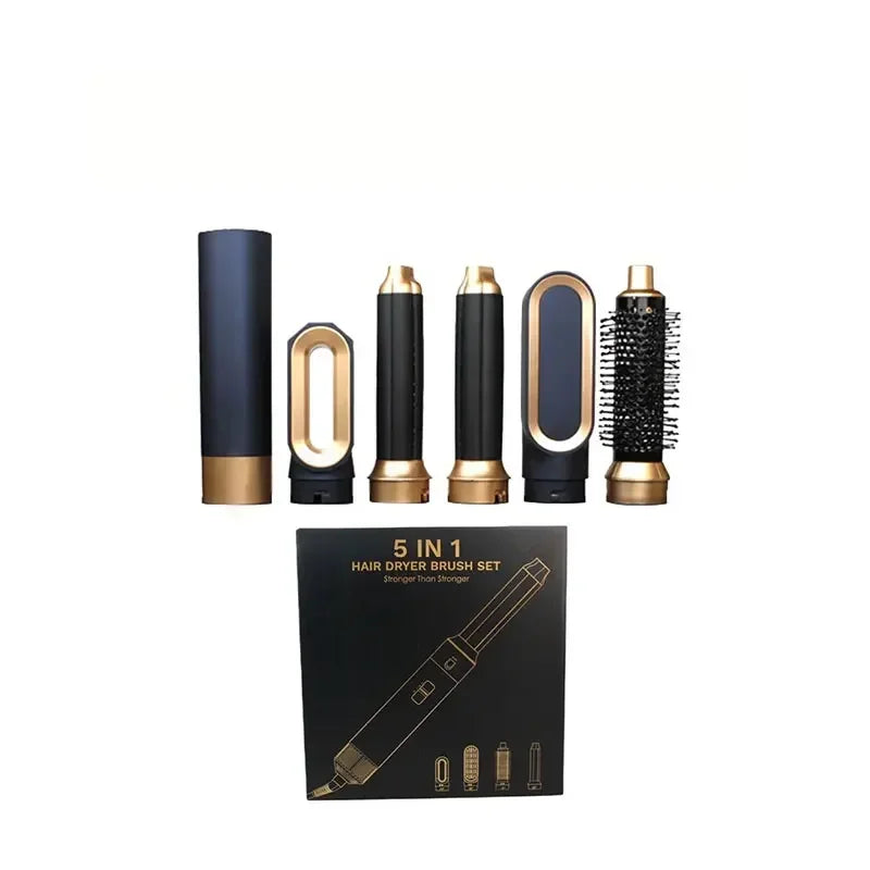 Kit Secador y Alisador de Cabello 5 en 1 con Peine Térmico y Rizador